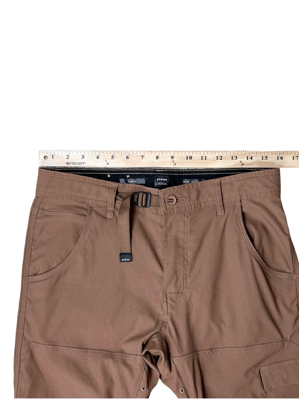 Prana Men's Zion Cargo Pants Rust Stretch Hiking convertible leg snaps 32X31 - Picture 3 of 11
